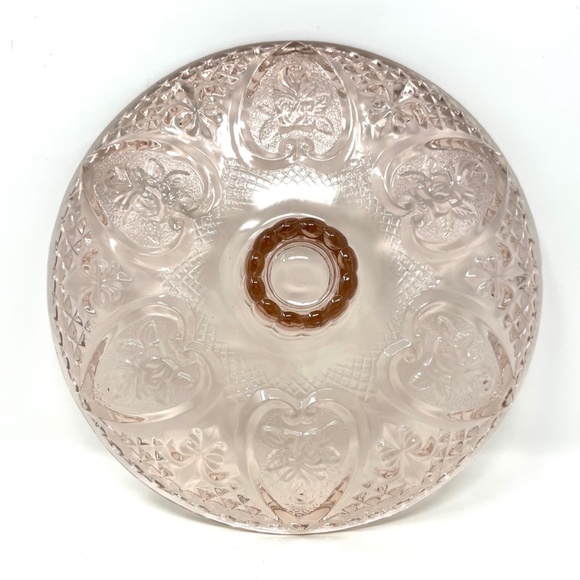 Vintage Pink KIG Malaysia Pressed/Depression Glass Candy/Trinket Dish - Picture 7 of 8